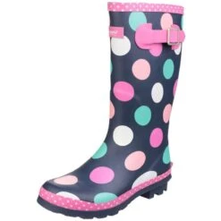 Cotswold Kids Dotty Pull On Wellington Boots -Sealskinz Sale Store image 547860
