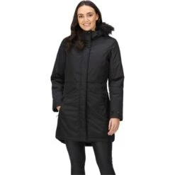 Regatta Womens Lyanna Fur Trim Parka Jacket -Sealskinz Sale Store image 601080