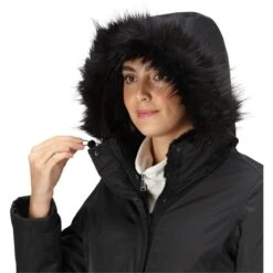 Regatta Womens Lyanna Fur Trim Parka Jacket -Sealskinz Sale Store image 601082