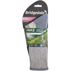 Bridgedale Hike Womens Lightweight Cotton Cool Comfort Boot Socks -Sealskinz Sale Store image 628391